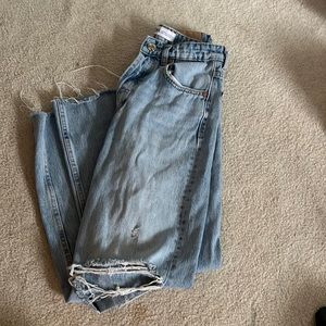 Straight leg jeans